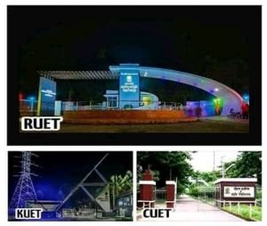 RUET KUET CUET